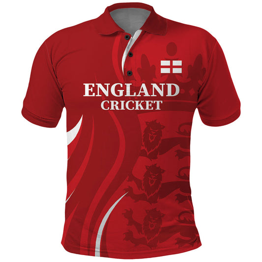 Custom England Cricket 2024 World Cup Go Champions Polo Shirt