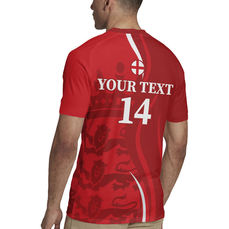 Custom England Cricket 2024 World Cup Go Champions Rugby Jersey