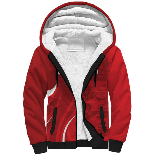 Custom England Cricket 2024 World Cup Go Champions Sherpa Hoodie