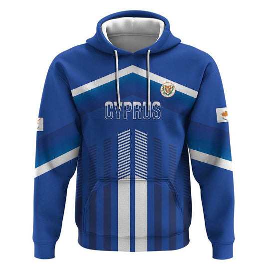 Custom Cyprus Football Go Champions Hoodie