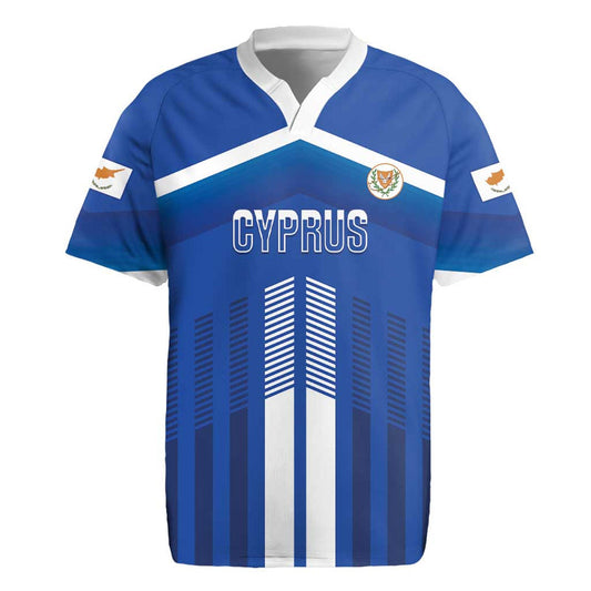 Custom Cyprus Football Go Champions Rugby Jersey