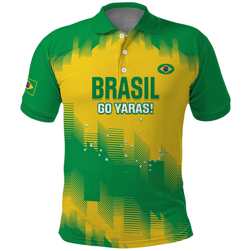 Custom Brasil Rugby 2025 Go Champions Yaras Polo Shirt
