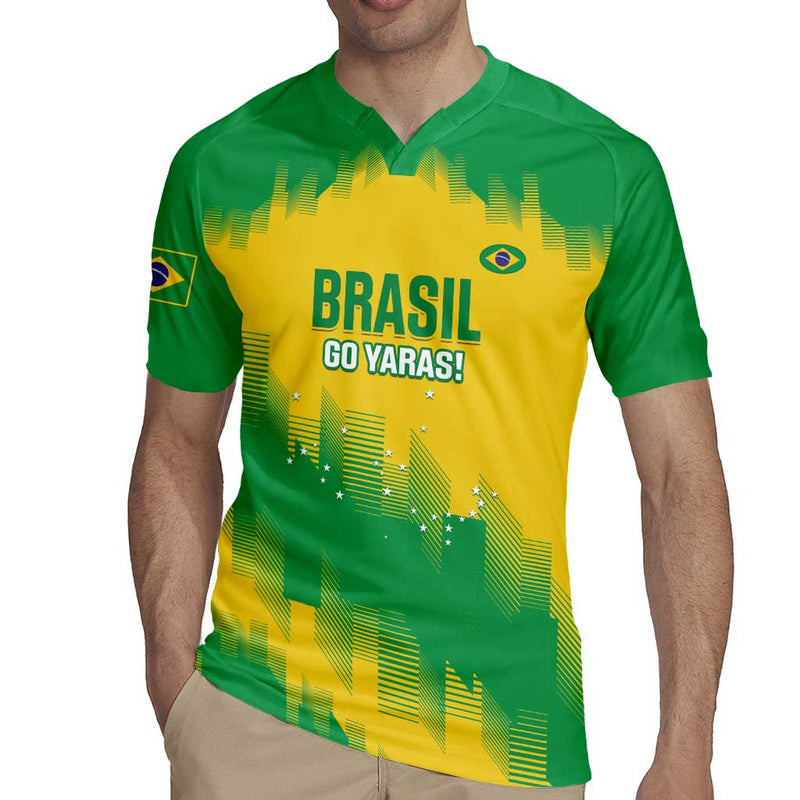 Custom Brasil Rugby 2025 Go Champions Yaras Rugby Jersey