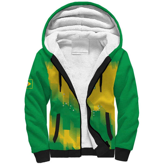 Custom Brasil Rugby 2025 Go Champions Yaras Sherpa Hoodie