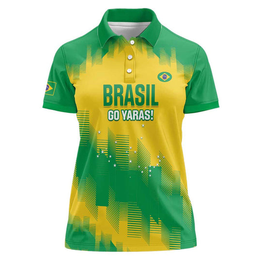 Custom Brasil Rugby 2025 Go Champions Yaras Women Polo Shirt