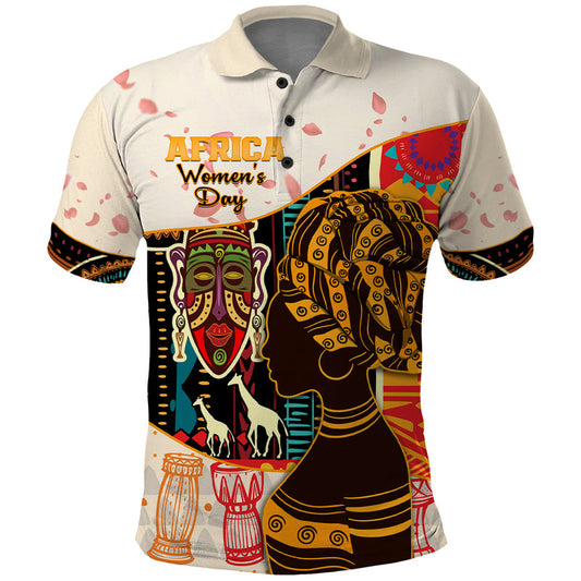 Africa International Women Day African Pattern Polo Shirt