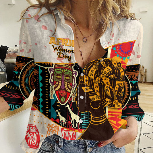 Africa International Women Day African Pattern Women Casual Shirt