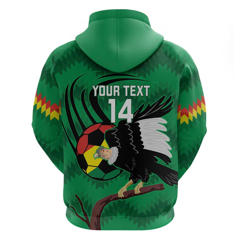 Custom Bolivia Football Andean Condor Vamo La Verde Hoodie
