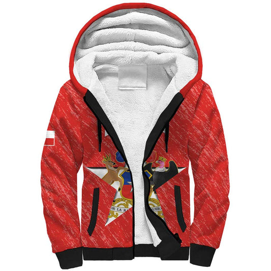 Custom Chile Football Vamos La Roja Sherpa Hoodie