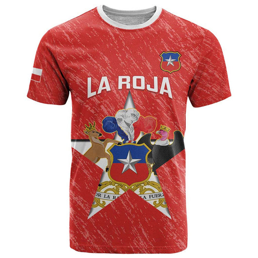 Custom Chile Football Vamos La Roja T Shirt