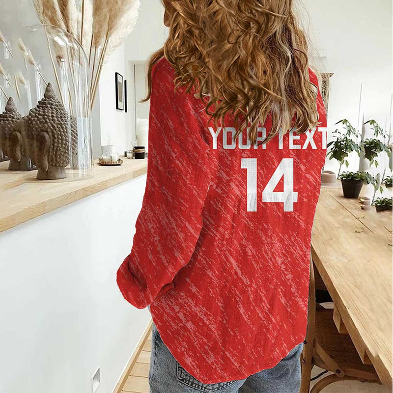 Custom Chile Football Vamos La Roja Women Casual Shirt