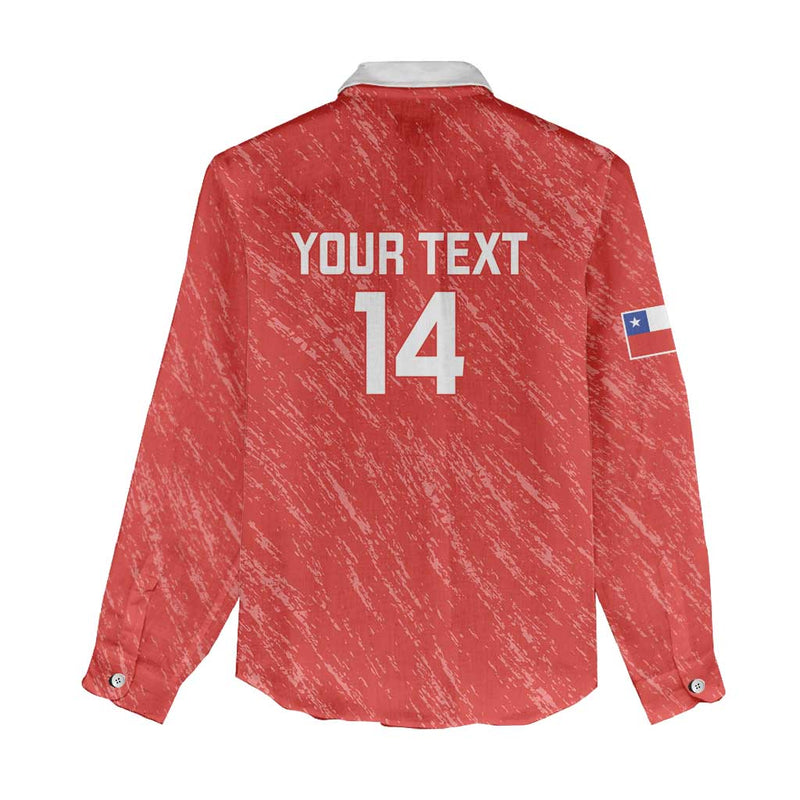 Custom Chile Football Vamos La Roja Women Casual Shirt