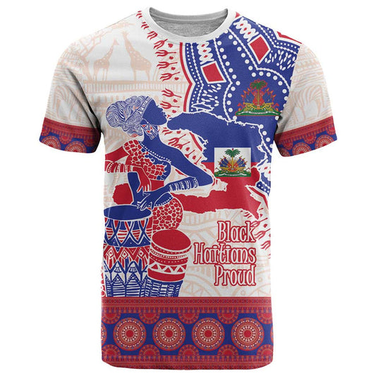 Afro-Haitians Proud Haiti Coat Of Arms Dashiki T Shirt