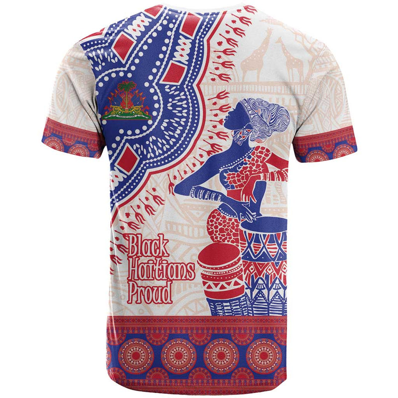 Afro-Haitians Proud Haiti Coat Of Arms Dashiki T Shirt