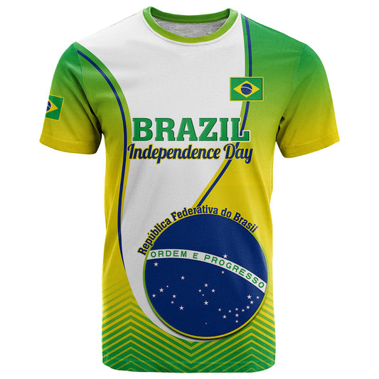 Custom Brazil Sete de Setembro Happy Independence Day T Shirt