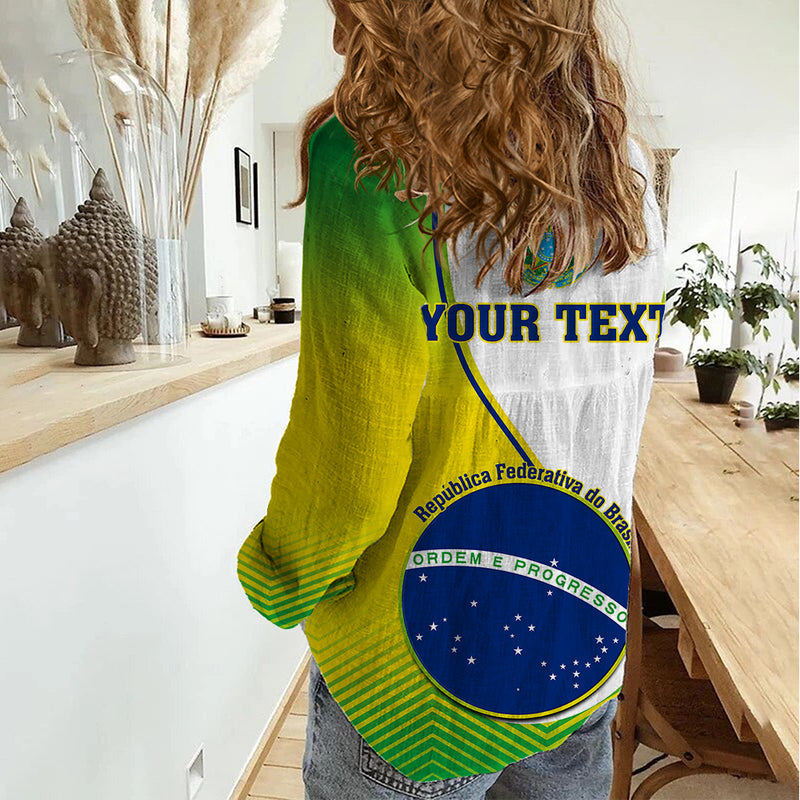 Custom Brazil Sete de Setembro Happy Independence Day Women Casual Shirt