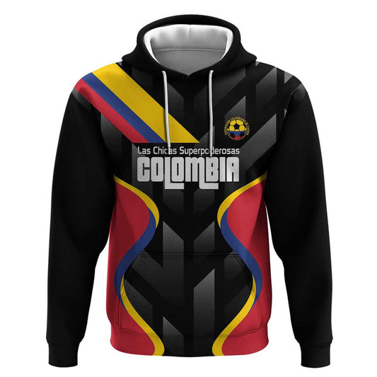 Custom Colombia Football Vamos Las Chicas Superpoderosas Hoodie