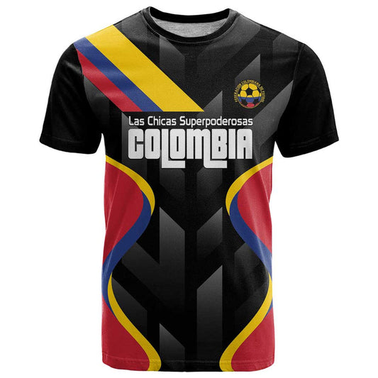 Custom Colombia Football Vamos Las Chicas Superpoderosas T Shirt