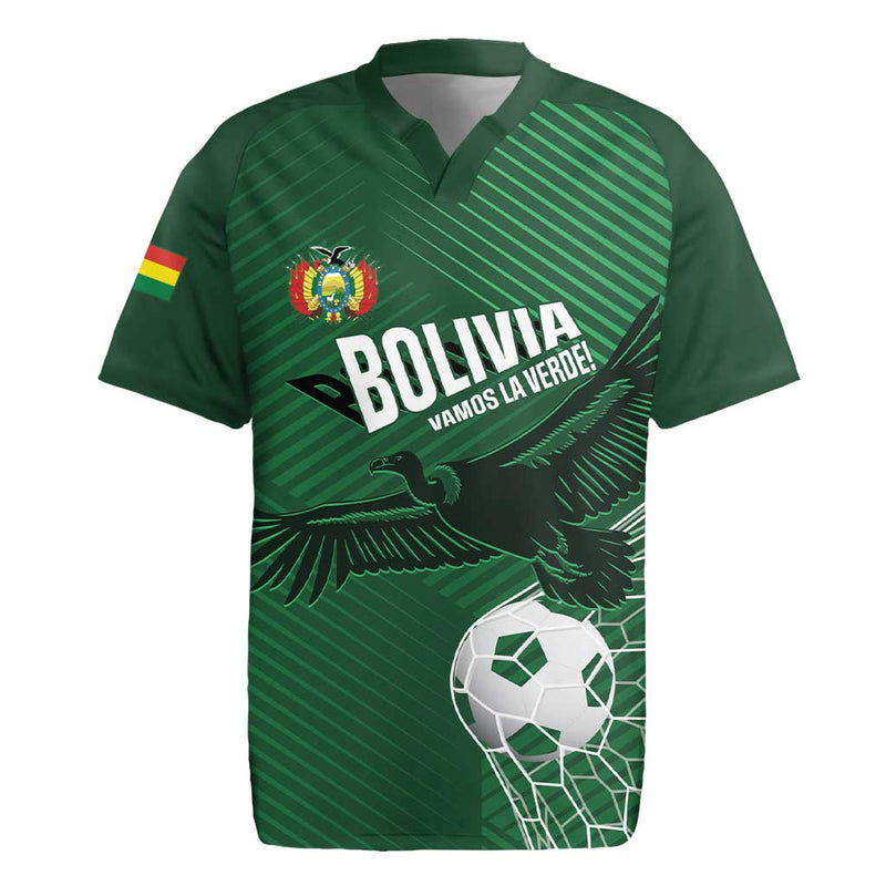 Custom Bolivia Football Vamos La Verde Rugby Jersey