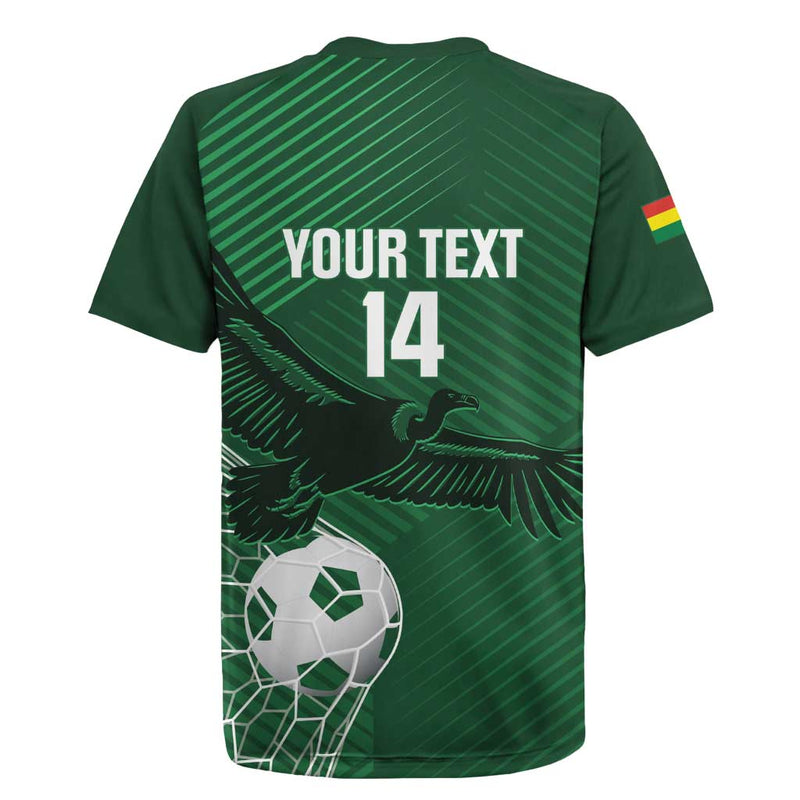 Custom Bolivia Football Vamos La Verde Rugby Jersey