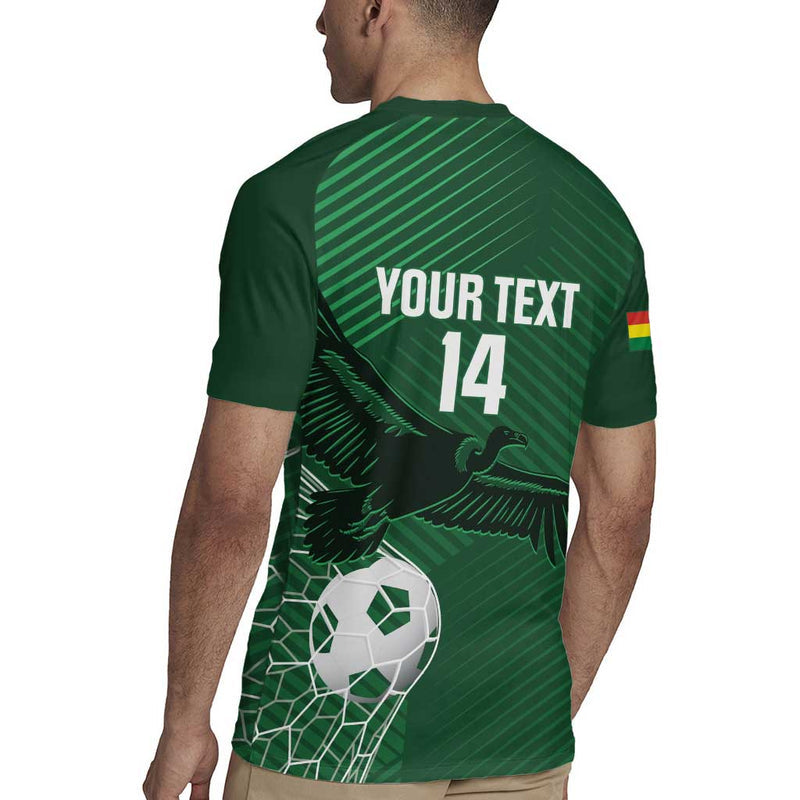 Custom Bolivia Football Vamos La Verde Rugby Jersey