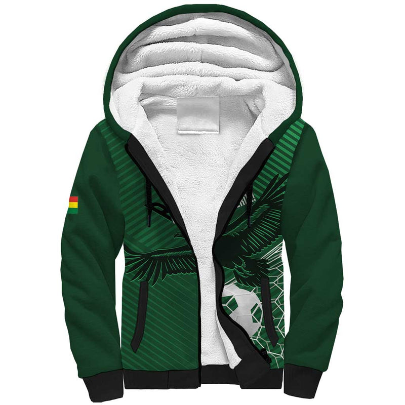 Custom Bolivia Football Vamos La Verde Sherpa Hoodie