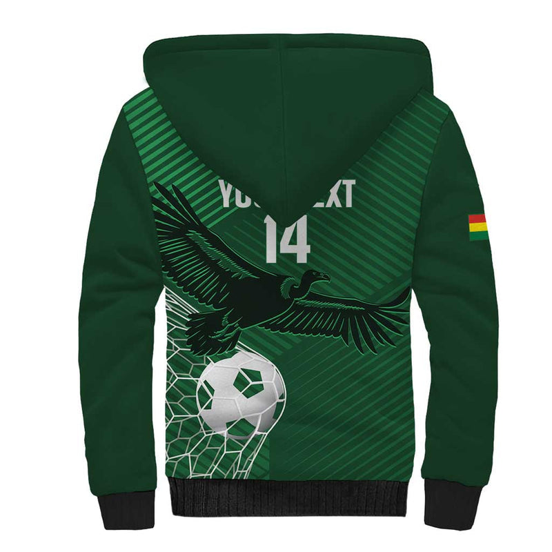 Custom Bolivia Football Vamos La Verde Sherpa Hoodie