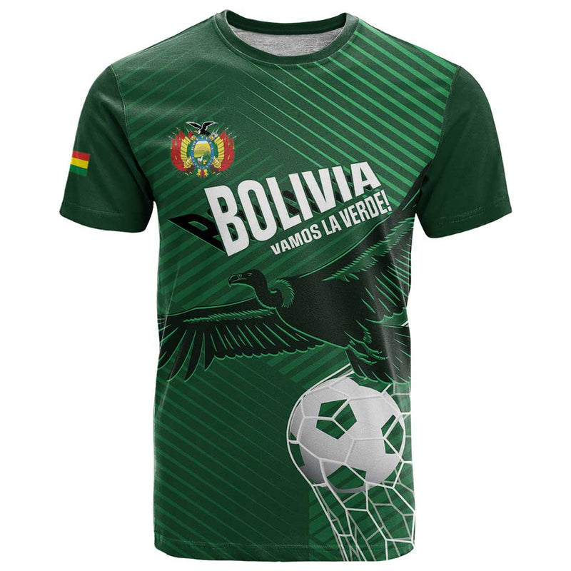 Custom Bolivia Football Vamos La Verde T Shirt