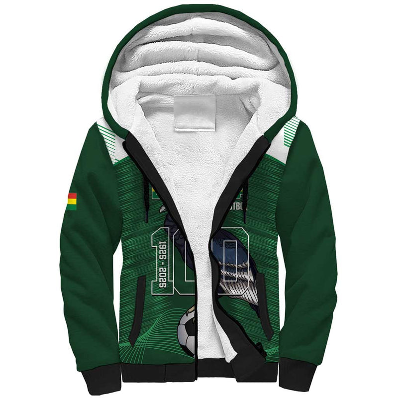Custom Bolivia Football 100th Anniversary Andean Condor Proud Sherpa Hoodie