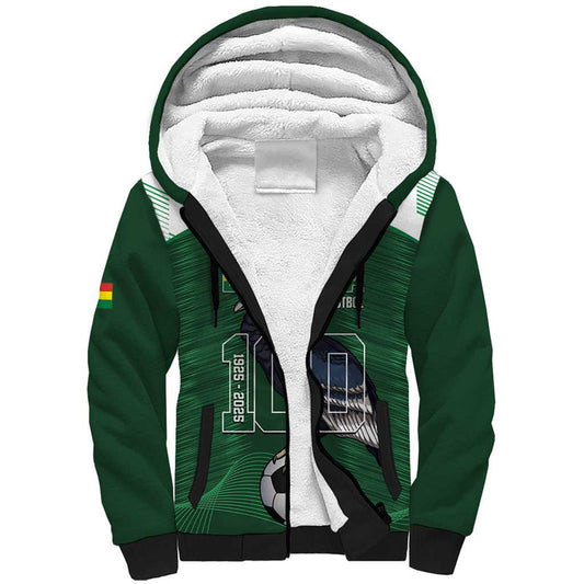 Custom Bolivia Football 100th Anniversary Andean Condor Proud Sherpa Hoodie