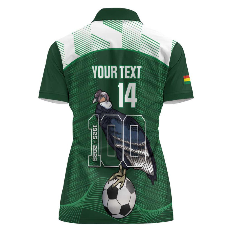 Custom Bolivia Football 100th Anniversary Andean Condor Proud Women Polo Shirt