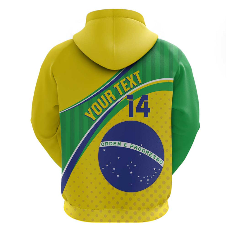 Custom Brazil Football Vamos Canarinho Hoodie