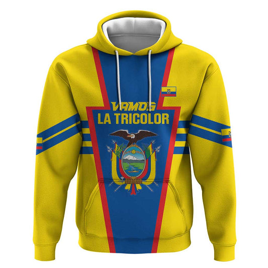 Custom Ecuador Football Vamos La Tricolor Hoodie