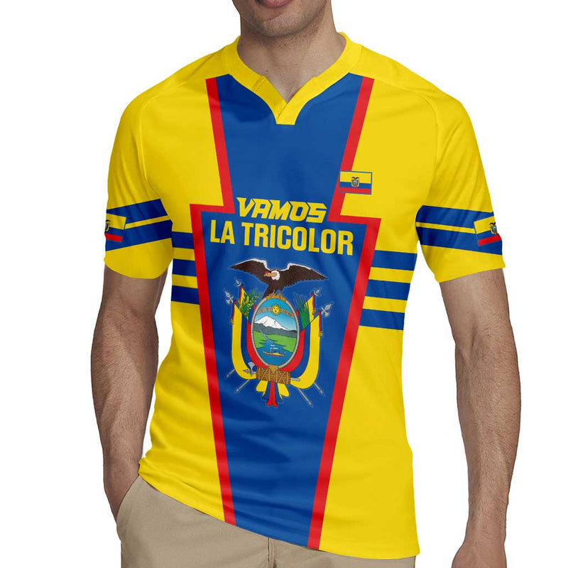 Custom Ecuador Football Vamos La Tricolor Rugby Jersey