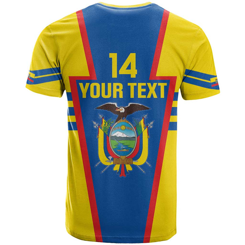 Custom Ecuador Football Vamos La Tricolor T Shirt