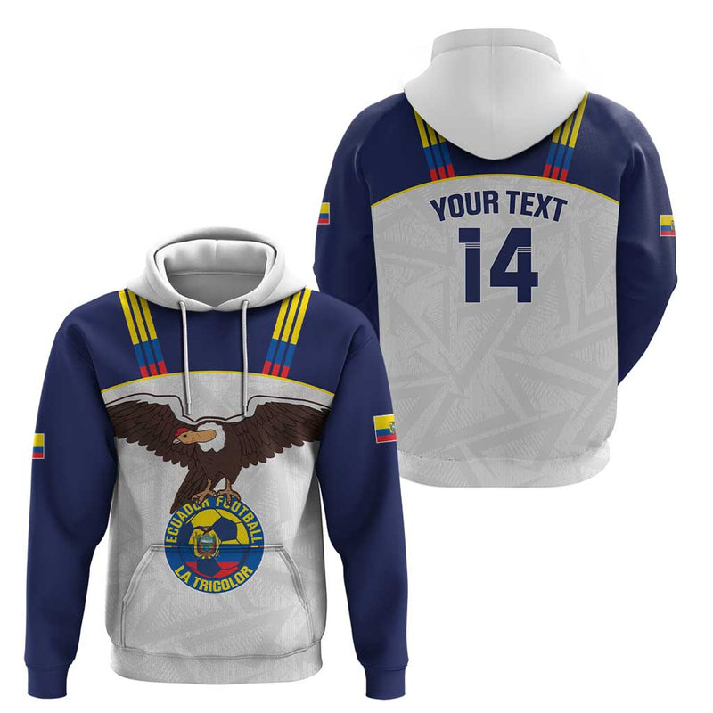 Custom Ecuador Football La Tri Go Champions Condor Style Hoodie