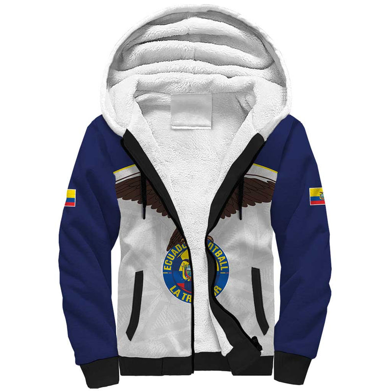 Custom Ecuador Football La Tri Go Champions Condor Style Sherpa Hoodie