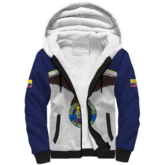 Custom Ecuador Football La Tri Go Champions Condor Style Sherpa Hoodie