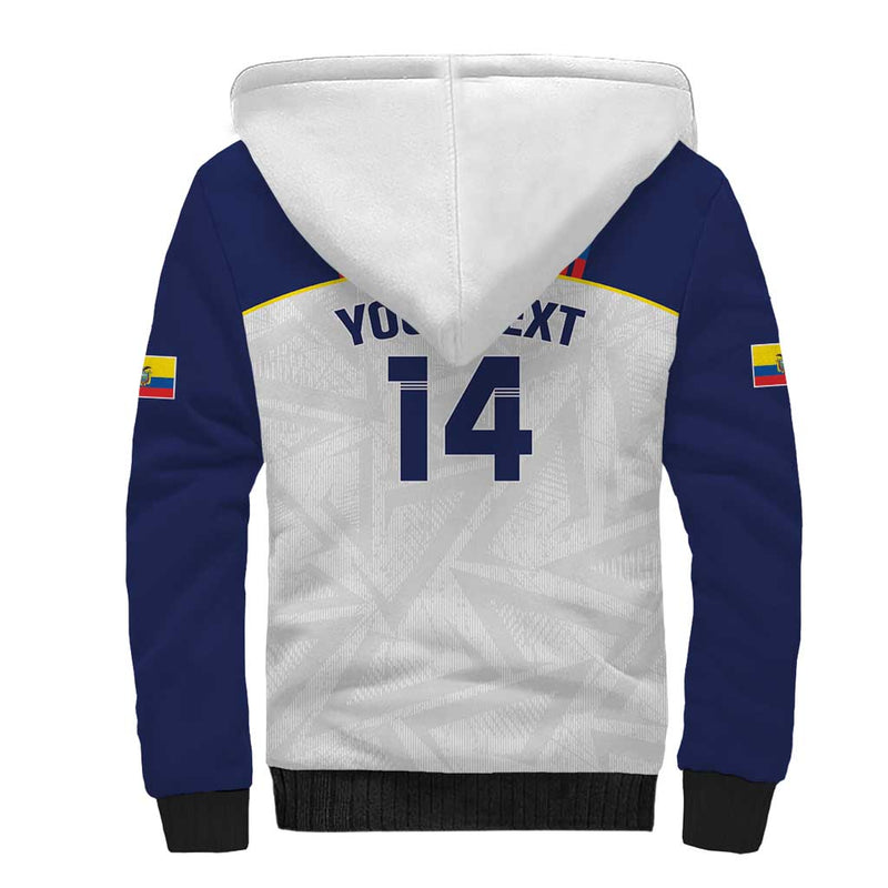 Custom Ecuador Football La Tri Go Champions Condor Style Sherpa Hoodie