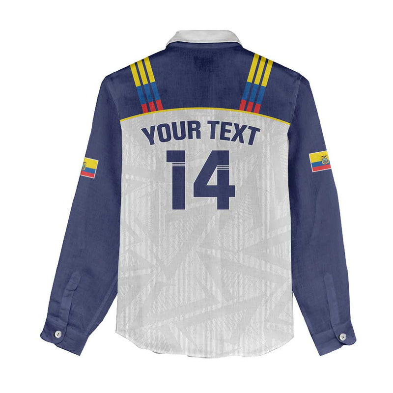 Custom Ecuador Football La Tri Go Champions Condor Style Women Casual Shirt