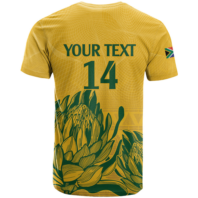 Custom South Africa Cricket 2024 African Pattern Go Proteas T Shirt