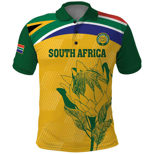 Custom South Africa Cricket Go Champions World Cup Proteas Polo Shirt
