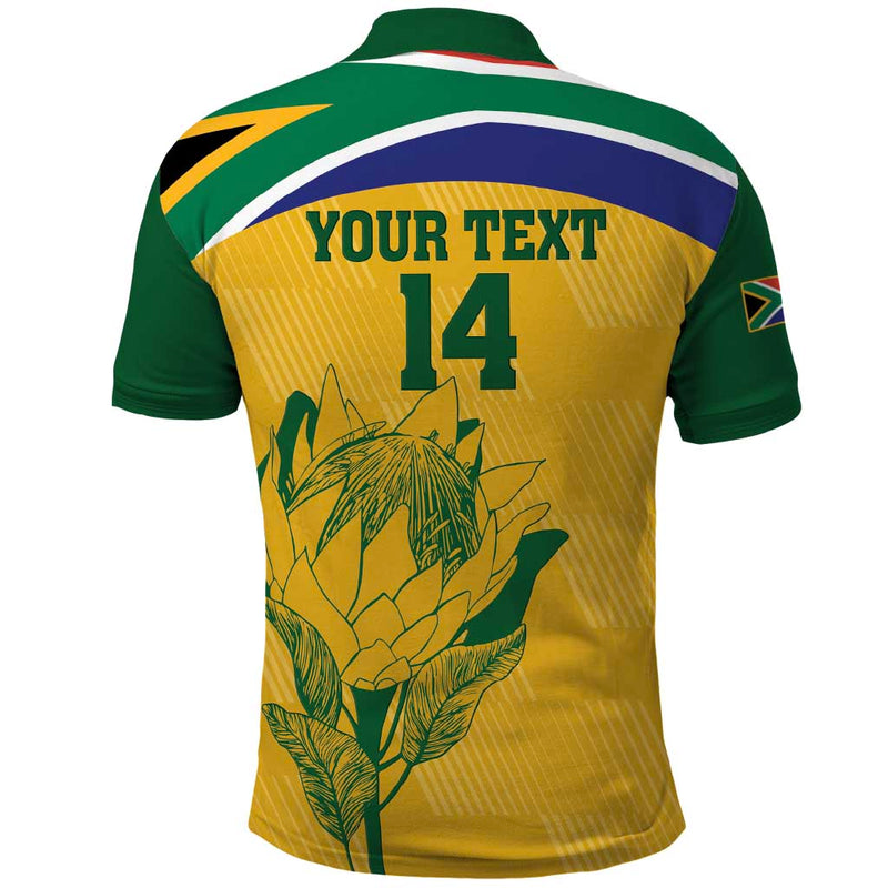 Custom South Africa Cricket Go Champions World Cup Proteas Polo Shirt