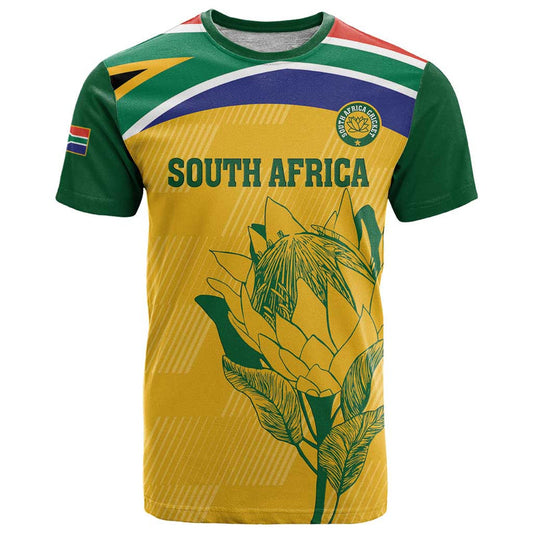 Custom South Africa Cricket Go Champions World Cup Proteas T Shirt