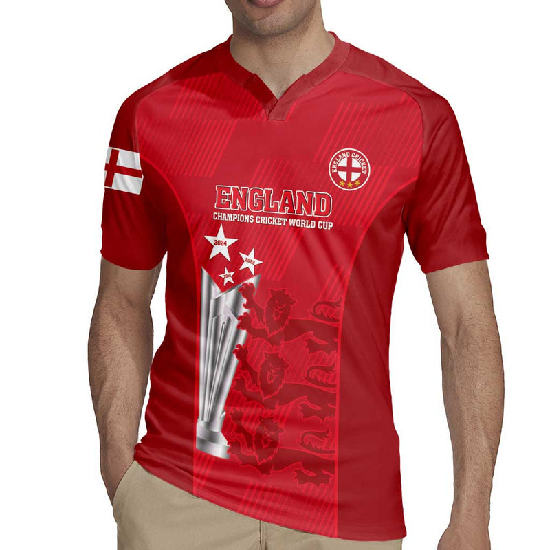 Custom England Cricket 3rd Champions World Cup Proud Rugby Jersey