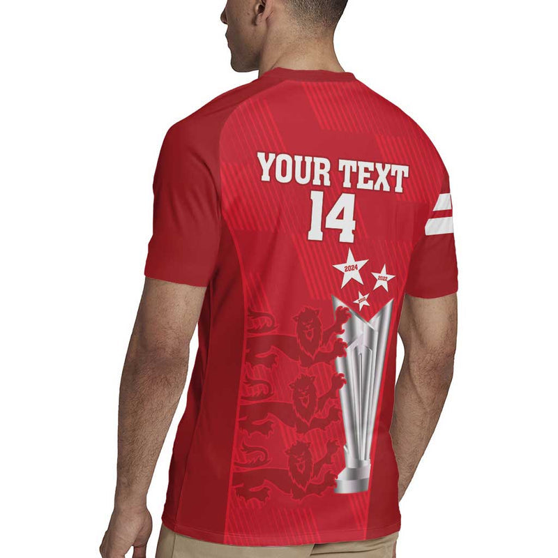Custom England Cricket 3rd Champions World Cup Proud Rugby Jersey