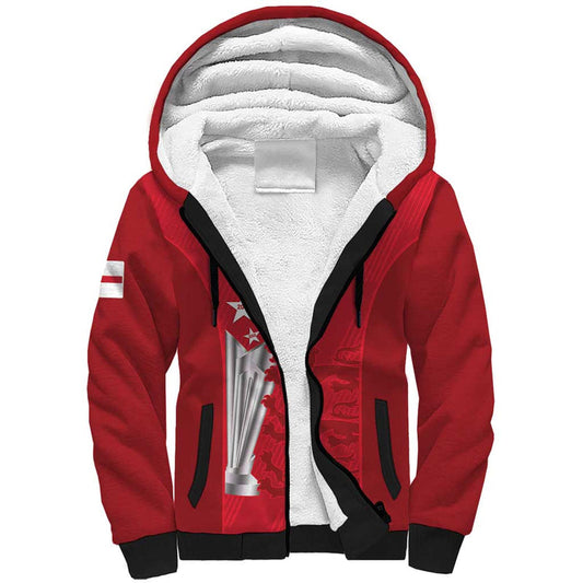 Custom England Cricket 3rd Champions World Cup Proud Sherpa Hoodie