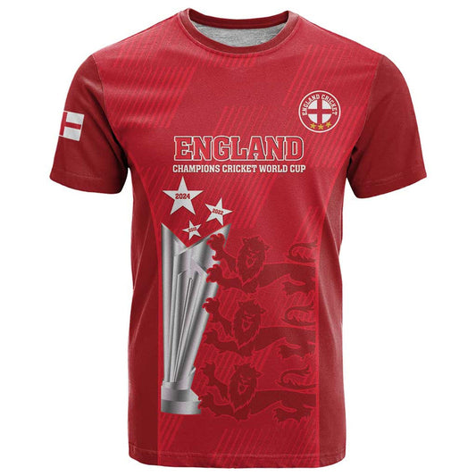 Custom England Cricket 3rd Champions World Cup Proud T Shirt