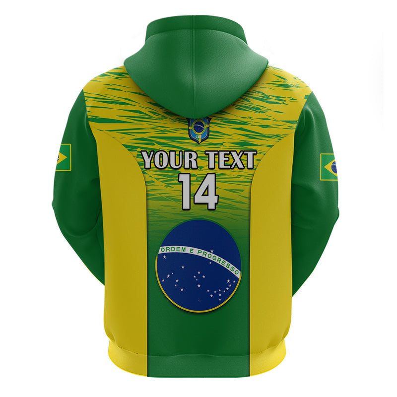Custom Brazil Football 2023 World Cup Go Selecao Gradient Style Hoodie