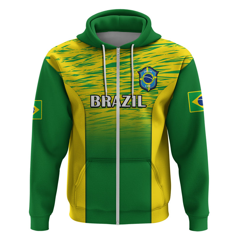 Custom Brazil Football 2023 World Cup Go Selecao Gradient Style Hoodie